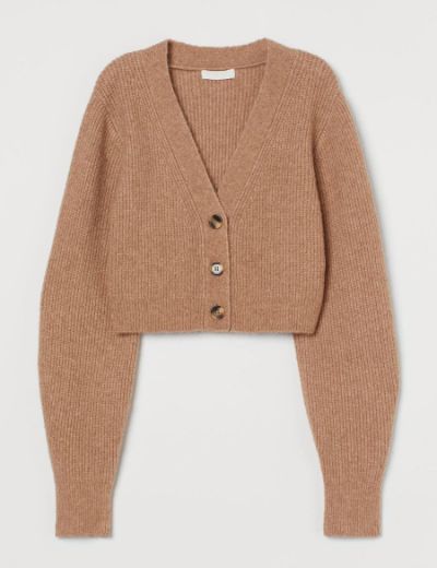Picture of Rib-knit Cotton cardigan